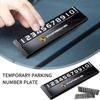 AIHQR1 Temporary Car Parking Card Phone Number Holder Telephone Number Plate For Porsche Cayenne GTS Panamera Carrera GT3 Sticker