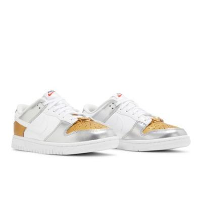 Женские кроссовки Dunk Low SE Серебристый Золотистый Металлик DH4403-700