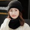 2 шт./комплект женская зимняя шапка-шарф Sert вязаная эластичная защита ушей без полей ветрозащитная