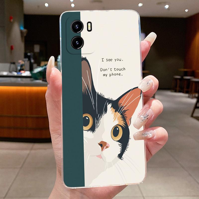 Чехол Для Vivo Y15a Y15c Y15s Чехол для телефона V2134 V2147 V2120 V2139 Обложка Эстетичный Роскошный Милый Крутой Мальчики Девочки Прозрачный Корпус