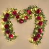 6.5ft Artificial Eucalyptus Garland with Roses Flowers - Artificial Greenery Garland for Weddings, Bridal Showers, Birthdays, Anniversaries