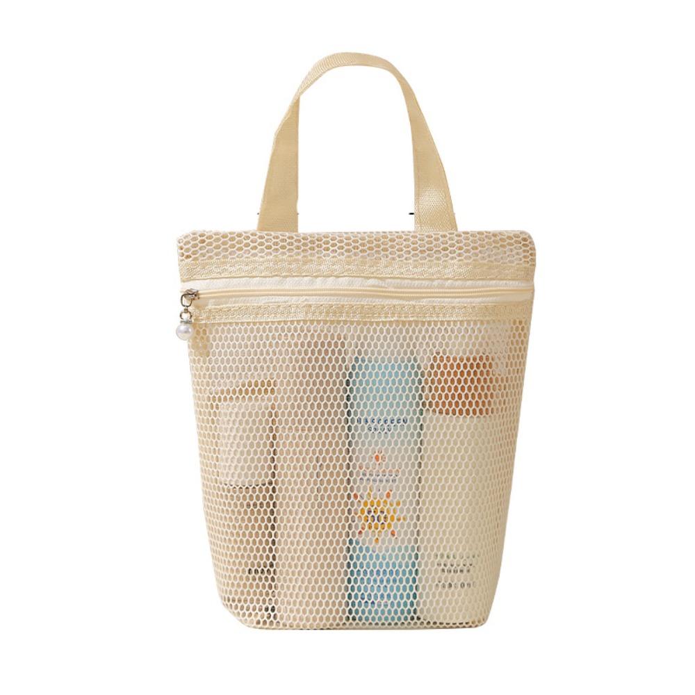 Portable Mesh Makeup Bag Gauze Toiletry Bag Portable Travel Storage Bag  Business