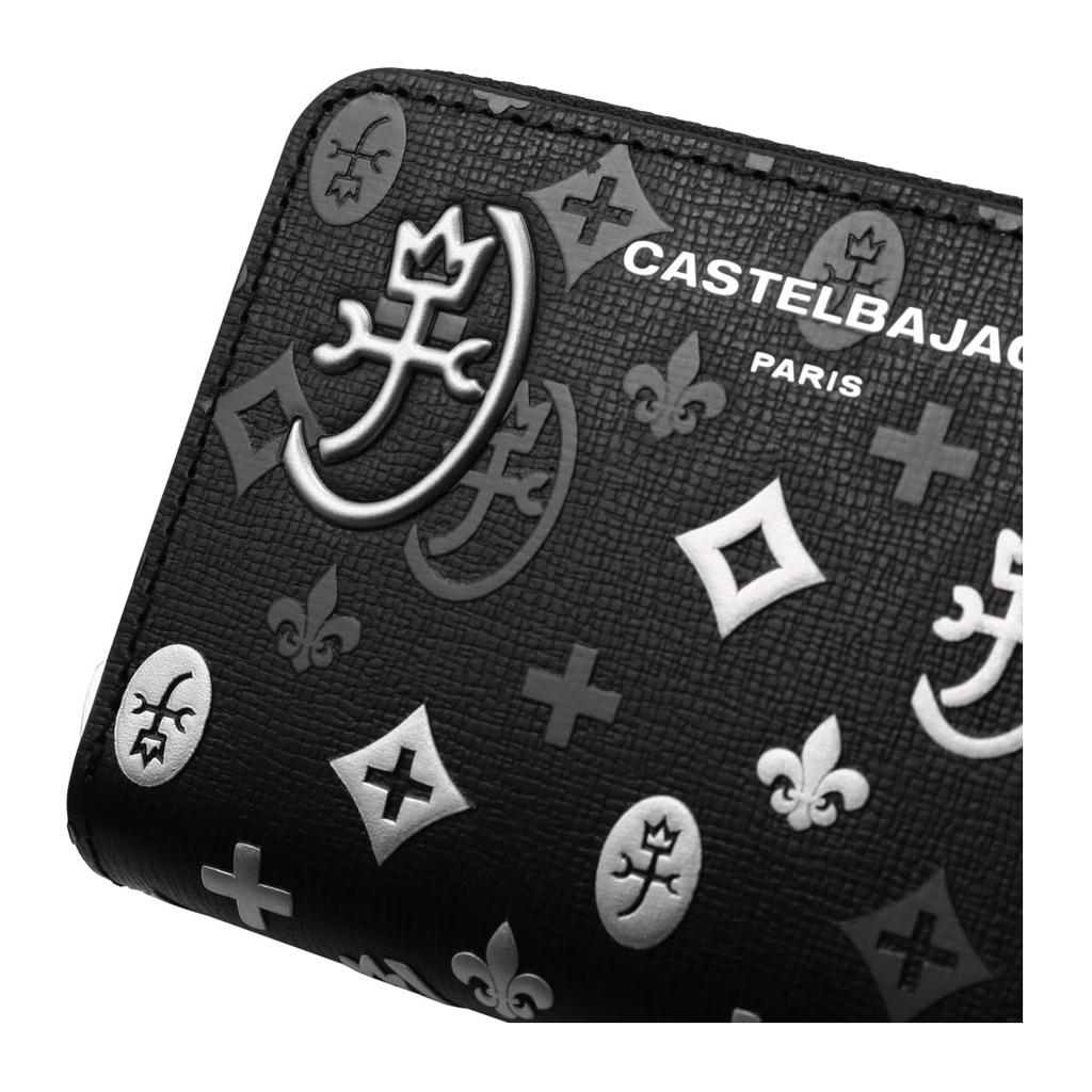 CASTELBAJAC Длинный кошелек, круглый, на молнии, полностью открытый, кошелек для монет, мужской, 065633 Madeleine Tensho Day Limited, повседневный, из натуральной коровьей кожи