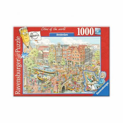 Корея Настольные игры Город мира Амстердам Пазл R191925, разные цвета, 1000 деталей Пазл, Детские игры, Развивающие игрушки