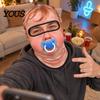 Фотобутафория для групповых мероприятий Старик Лыжная маска, Реалистичная 3D Забавная маска-балаклава, Новинка Зимний спорт Покрытие для головы с защитой шеи для