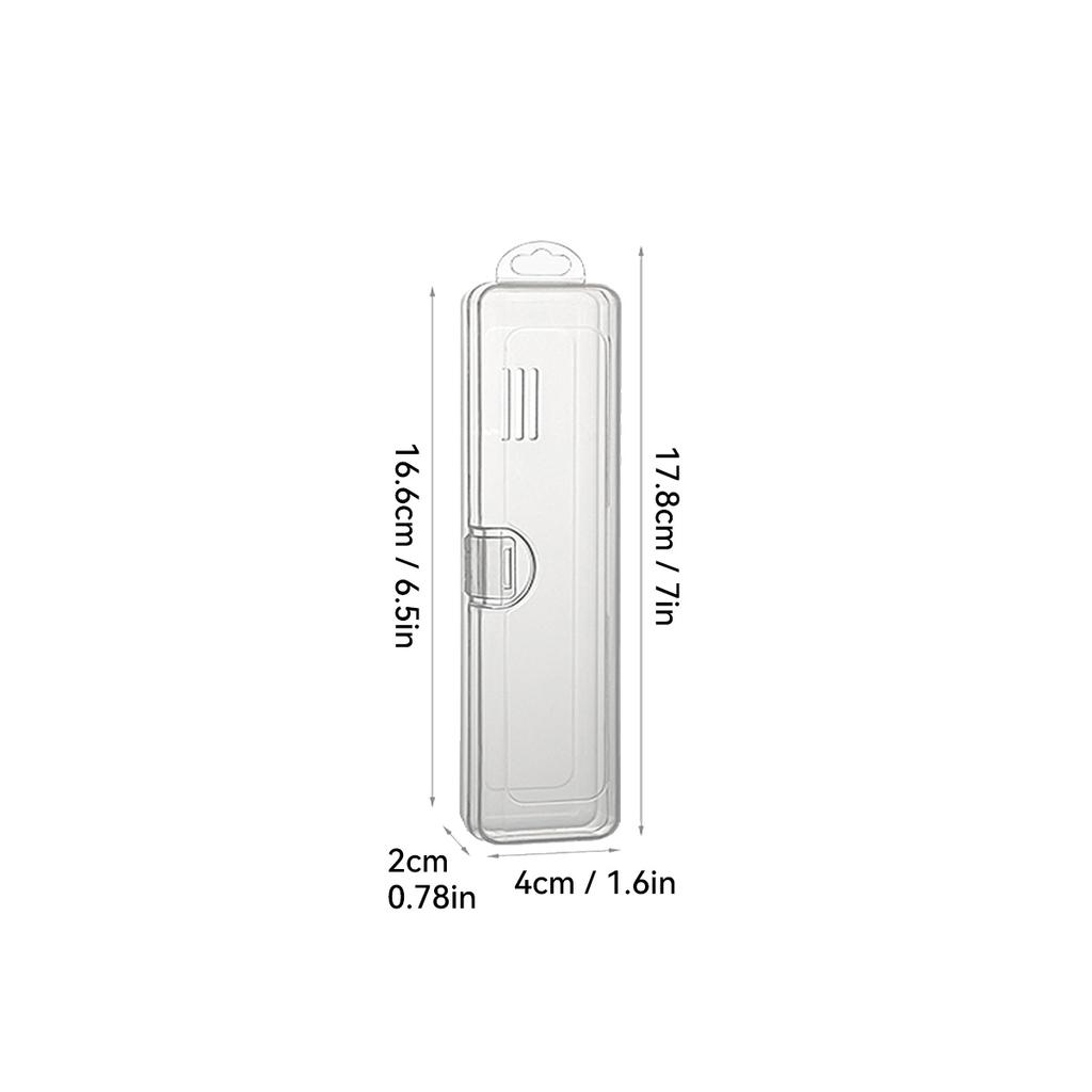 Portable Toothbrush Holder Transparent Plastic Toothpaste Toothbrush Storage Box Outdoor Travel Toothpaste Toothbrush Case