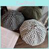 Vintage Geometric Beret Hat With Warm Polyester For Women Spring Autumn Fashion