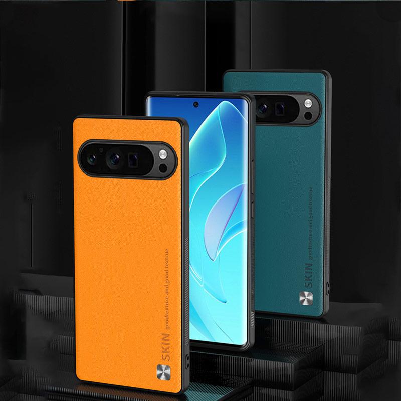 Простой модный кожаный чехол для телефона для Google Pixel 6 6A 7 7A 7 Pro 8 8A 9 Pro XL 9A Противоударная тонкая задняя крышка для чехлов Pixel 9