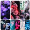 Чехол для телефона Pretty jellyfish для iPhone 5 5s 2020se 6 6s 7 8 plus x 10 XR XS 11 12 13 mini pro MAX черная задняя крышка из ТПУ