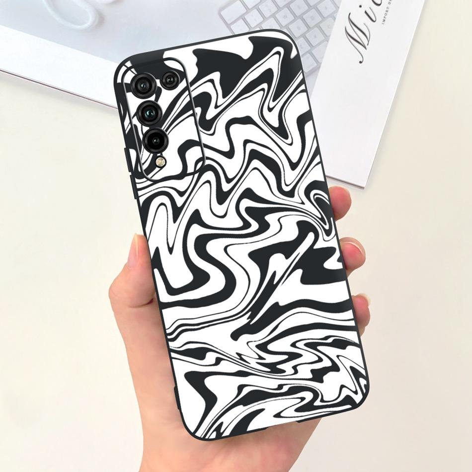 For Honor 10X Lite Phone Case Honor 10Xlite DNN-LX9 Fashion Moon Design Soft Silicon Shockproof Protective Cover Bumper