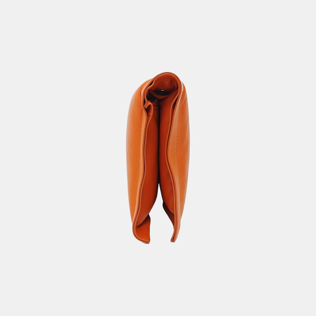 [Pre-Owned] Viva Bow Solid Color Minimalist Calfskin Pillow Bag Shoulder Crossbody Mini - Very Good #18CBE3G
