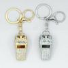 Zinc Alloy Whistle Keychain Stylish Keyring & Necklace Set FeatureSparkling Rhinestones Multi Color Option for Women