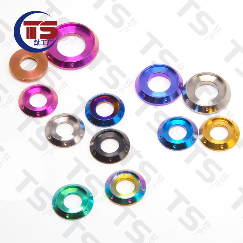 TS Titanium Factory Титановый сплав Шайба M5 M6 M8 M10 Винт с фланцем Универсальная шайба Декоративная шайба Декоративная ступенчатая прокладка B