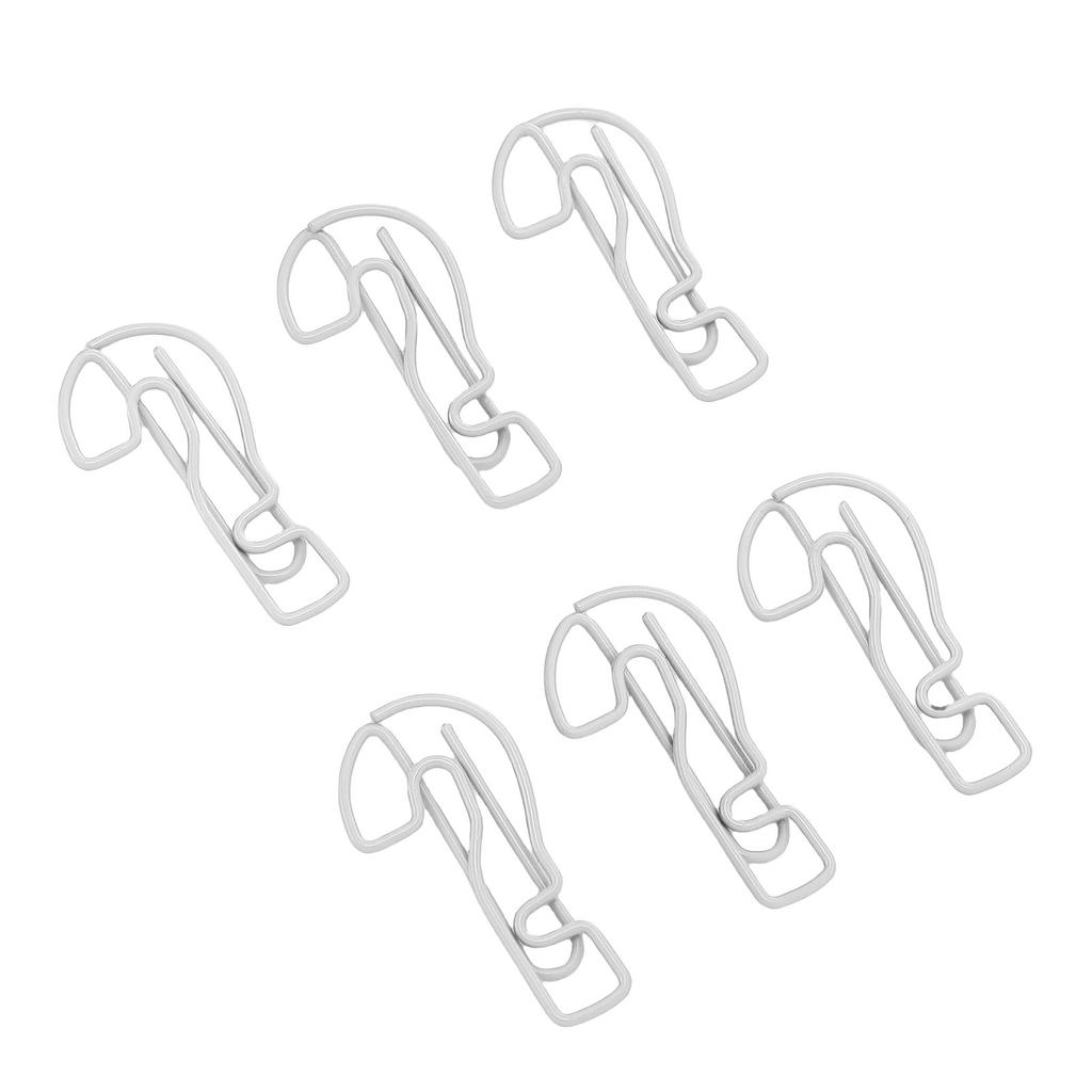 100Pcs Question Mark Shaped Paper Clips Bulk Mini Bookmarks Clamp with Transparent Box School Supplies