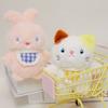 Cartoon Chicken Elephant Rabbit Cat Bear Mouse Plush Pendant Soft Animal Stuffed Toys Doll Lovely Key Chain Backpack Decor Gift