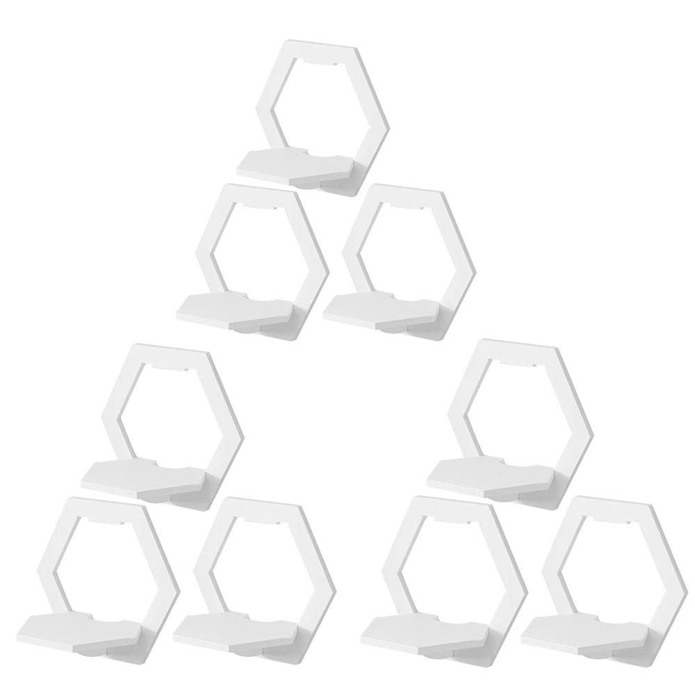 3-15 шт. Настенная шестиугольная полка, подставка для демонстрации цветочных горшков, без сверления, полка для демонстрации поделок для гостиной, спальни, декора