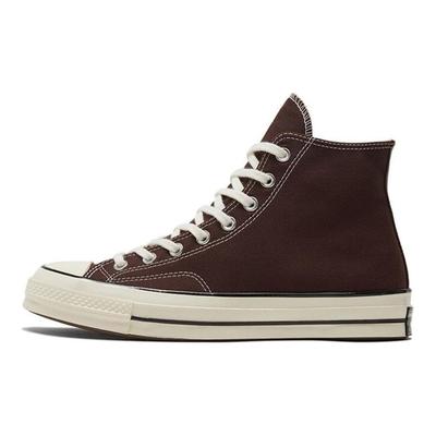 1970-е Chuck Taylor All Star Удобные и Универсальные Высокие Кеды из Канваса Унисекс Кофейного Цвета
