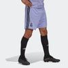 Adidas Real Madrid Mens Football Series Striped Comfortable Quick-Dry Breathable Shorts Men Shorts Light-Purple H18494