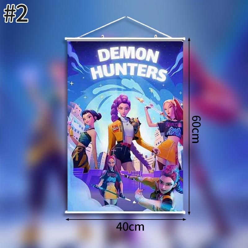 К-поп Охотники на демонов Задник Huntrix Мультяшный гобелен К-поп Воин Постер Домашняя вечеринка Настенный фон