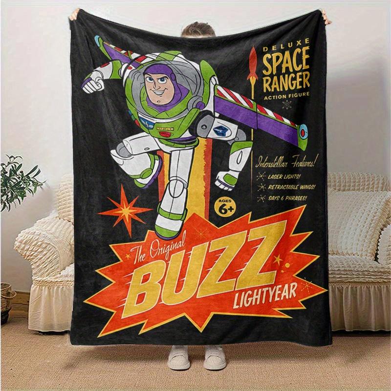 1pc, Buzz Lightyear Deluxe Space Ranger: A Perfect Gift, Blanket, Ideal for Bedroom, Living Room, Travel, Camping, Car, Beach, Office Naps, Suitable a