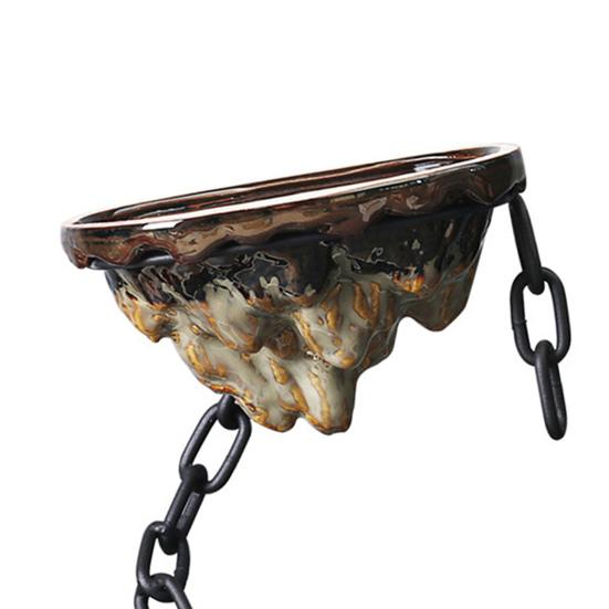 Пейзажный бассейн, современный рокарий, многоразовый бамбуковый шар из сочного мха, домашний орнамент