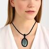 Fuchsite Gemstone Holloween Gifted Jewelry Macrame Подвесное ожерелье 20-32 дюйма