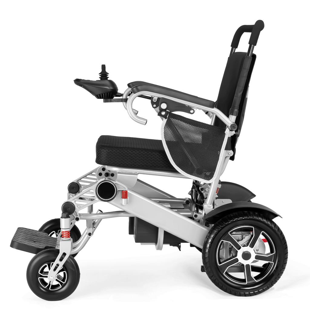 WEYRAL 203R Высококлассная электрическая инвалидная коляска 350 Вт*2 Двойной двигатель 12 Ач*2 Двойной аккумулятор Нагрузка 150 кг Сплав алюминия Запас хода 40 км Складная для пожилых людей