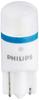 Автомобильная лампочка Philips светодиодная габаритная лампа T10 6500K 50lm 12V Extreme Ultinon совместима с техосмотром транспортного средства 3 года гарантии 2 шт. PHILIPS