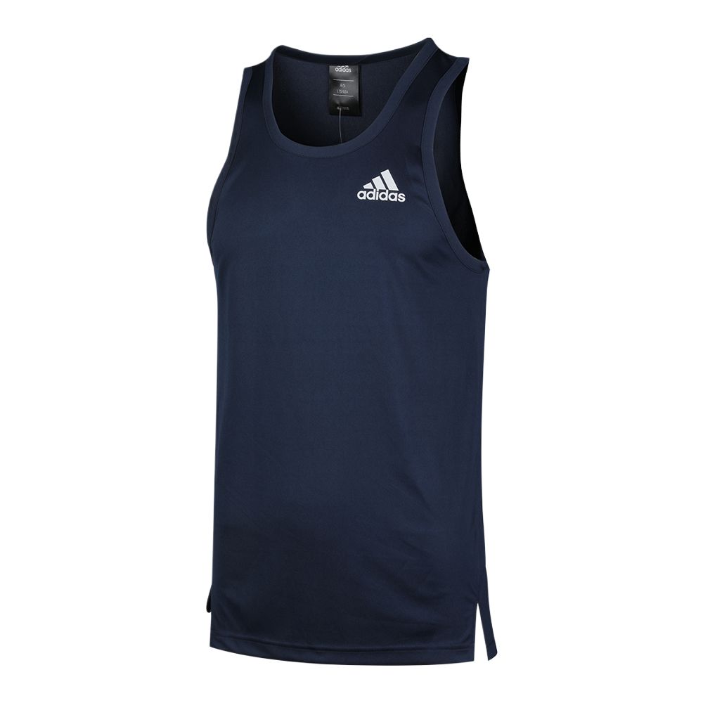 adidas Spt Tank Повседневный спортивный модный простой баскетбольный жилет мужской топ темно-синий DU1682