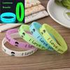 Unisex Shine Glow In The Dark Silicone Bracelet Rubber Bangle Silica Gel Luminous Wristband