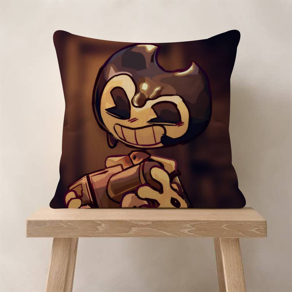 Game BBendy and the Ink MMachine Cushion Cover Inches Farmhouse Decor Home Throw Pillow Covers for Couch Decorations