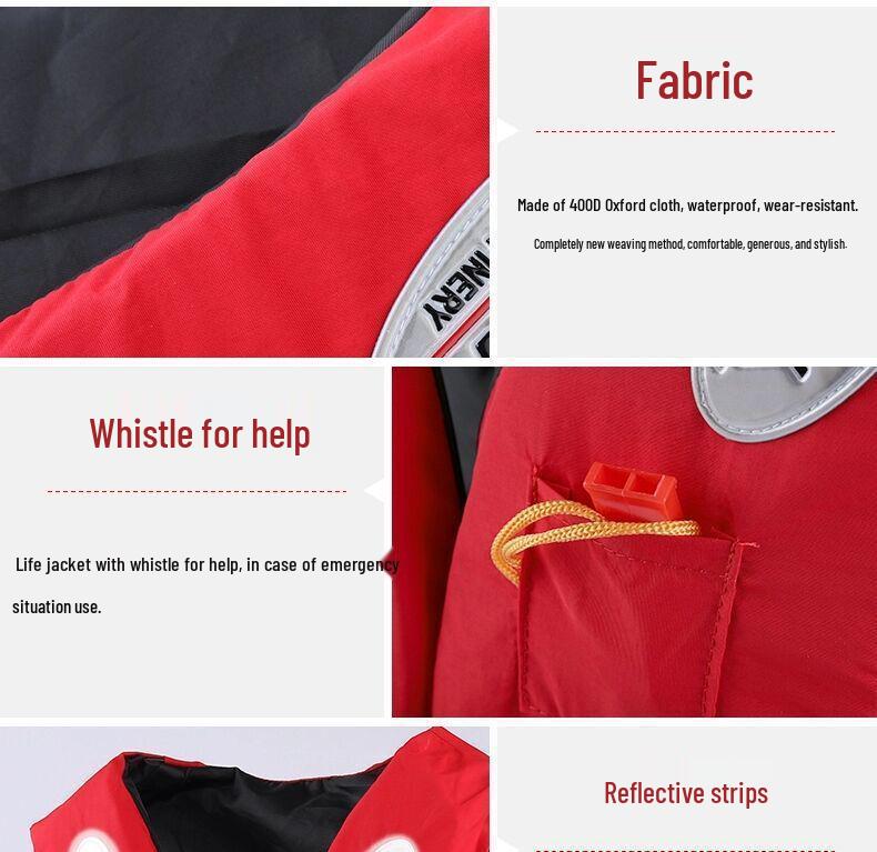 Спасательный жилет для морской жизни с высокой плавучестью - Портативный жилет для снорклинга и рыбалки для выживания на воде.