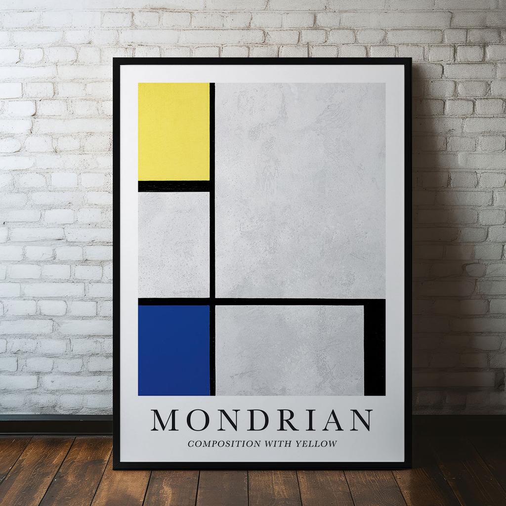 Poster Mondrian Composition