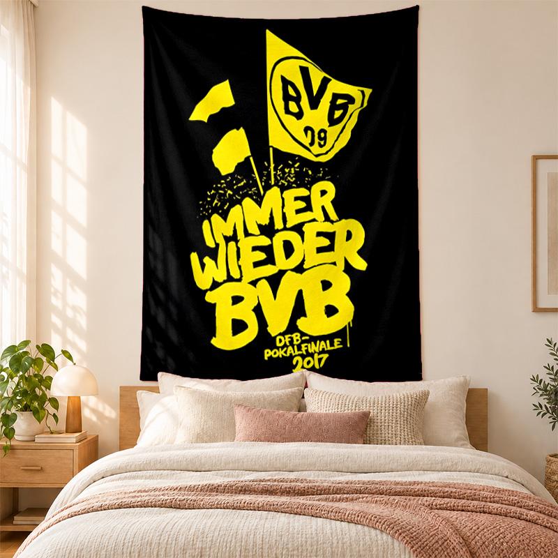 BVB Tapestry highquality for decorating living room bedroom dorm walls ideal as bedroom wallart orholiday gift