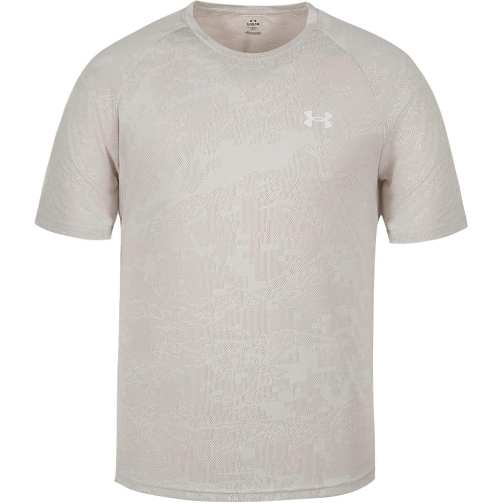 Under Armour Мужская футболка с коротким рукавом и круглым вырезом, быстросохнущая, с логотипом, верх 1390430-279
