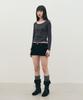 SIS A Curved Line Layered T-Shirt [Gray]