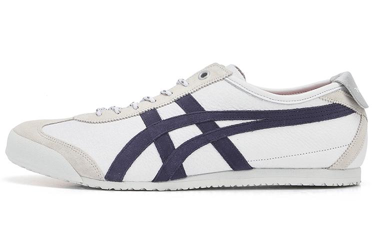 ONITSUKA TIGER MEXICO 66 Нескользящие Нескользящие Низкие Повседневные Кроссовки Унисекс Белый Синий 1183B646-100