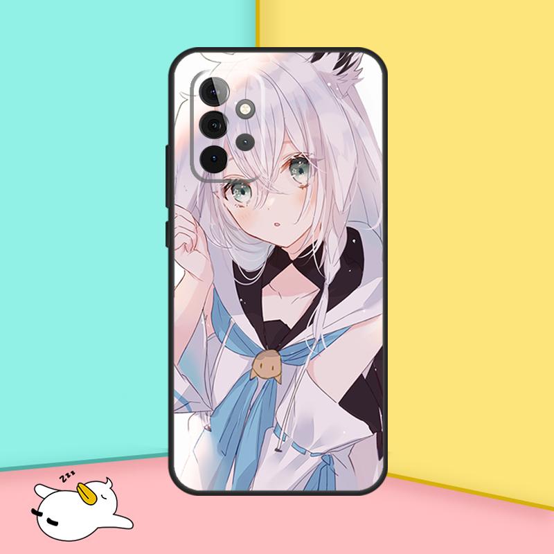 Чехол Hololive Shirakami Fubuki для Samsung Galaxy A15 A55 A35 A52 A32 A12 A16 A26 A36 A56 A53 A33 A13 A14 A34 A54 A17