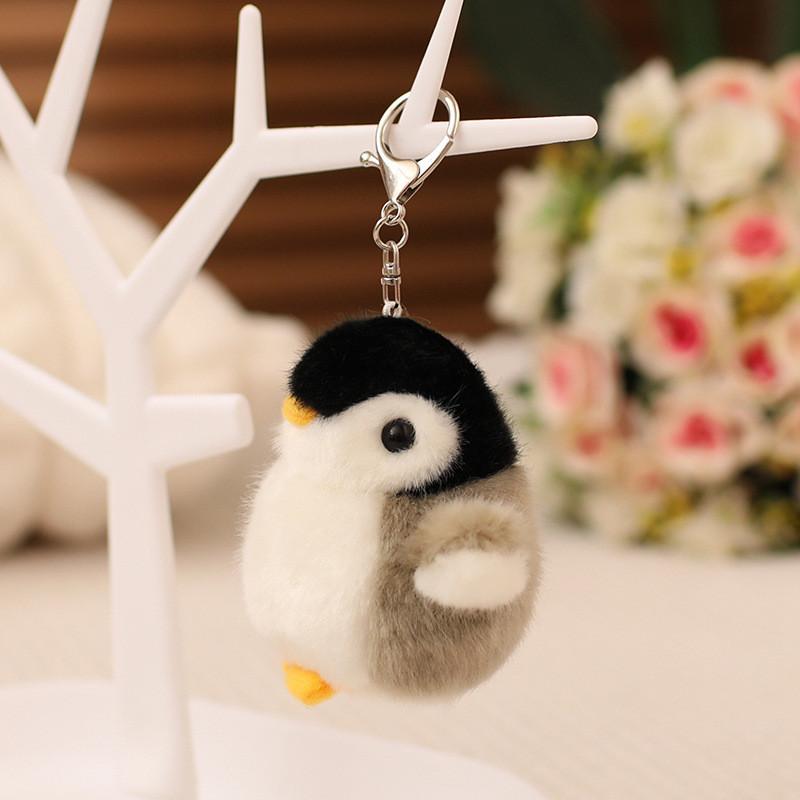 Toy Plush Penguin Keychain With Soft Pp Cotton Filling For Girls And Women