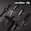 [TIMULTI] Титановый карабин, небольшой брелок, держатель для ключей, быстросъемный крючок для ключей, петля для ремня рюкзака, стильный, предотвращает потерю, легко устанавливается и крепится