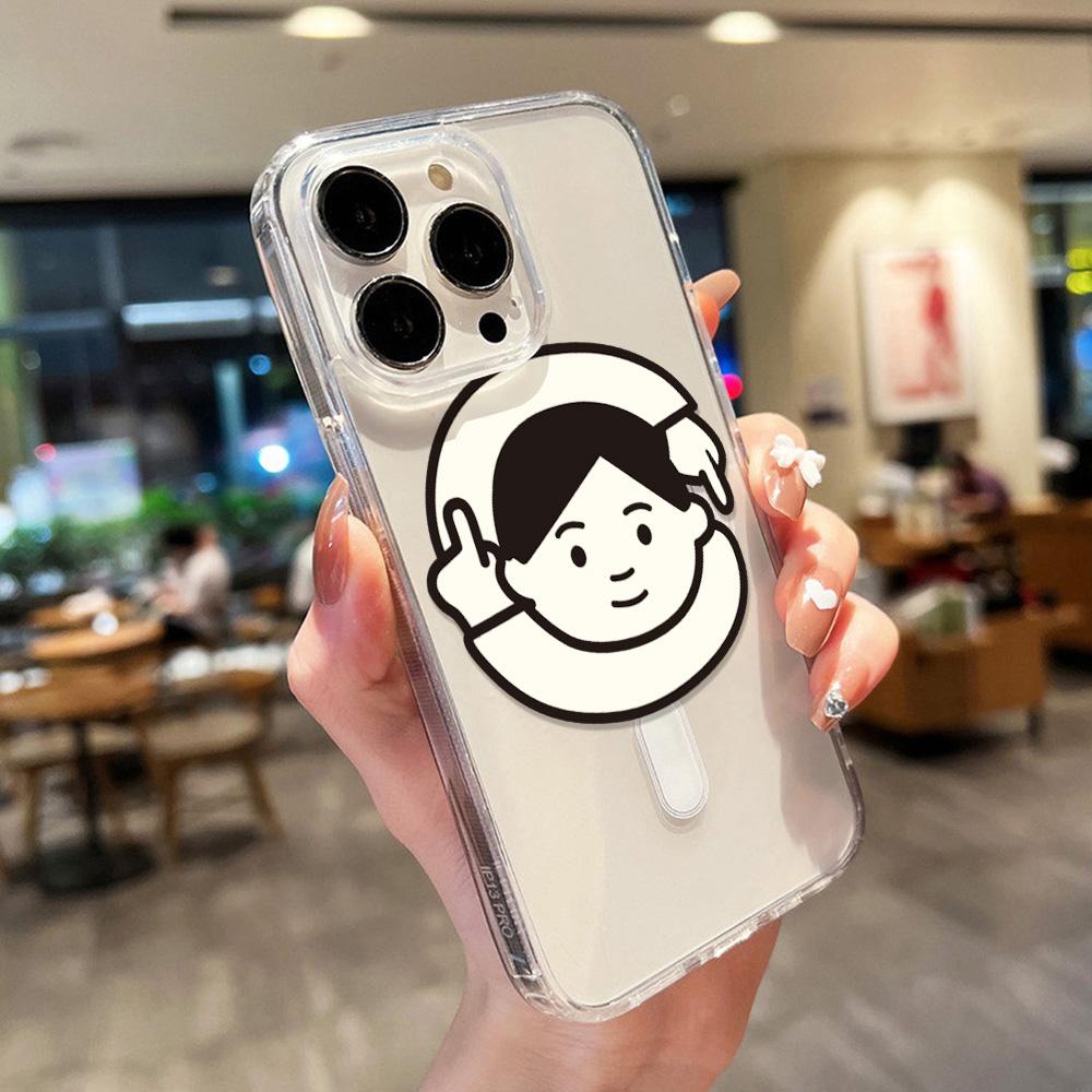 Магнитный чехол для телефона для iPhone 12 14 16 17 Pro 17 16 15 14 13 12 Pro Max 12 13 14 15 16 Высококачественный противоударный чехол Полная защита Милый стиль