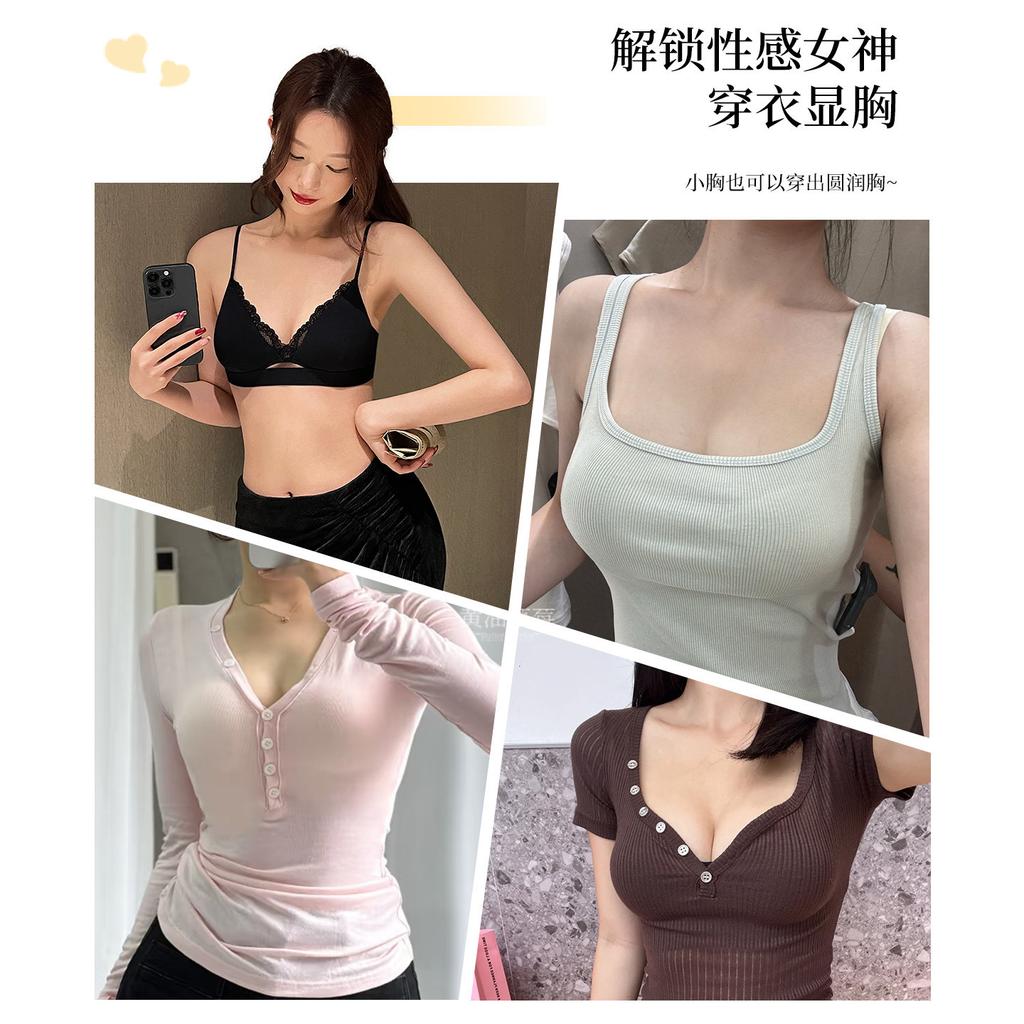 French lace rimless bra, small breasts gather triangular cup, sexy thin seamless upper support underwear women