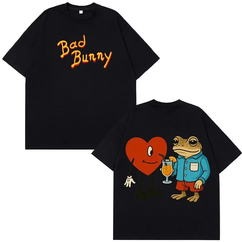 2026 Rapper Bad Bunny Debi Tirar Mas Fotos Dtmf World Tour T Shirts Unisex Unisex Hip Hop Tees Summer Harajuku TShirts Unisex