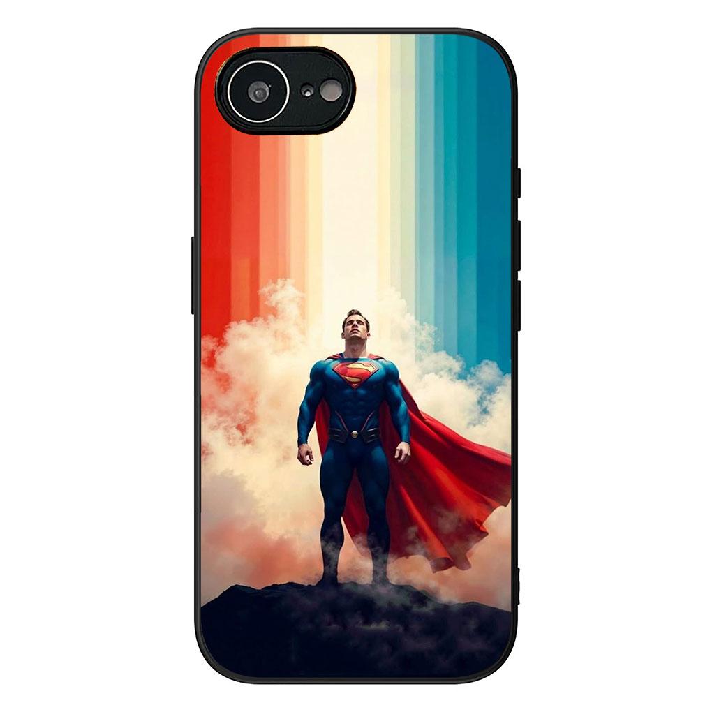 Soft Phone Cover for Apple iPhone 17 16 14 15 Pro Max Plus 15+ 16E XR ProMax Air Case S-Supermans DC Movie Super man Casing