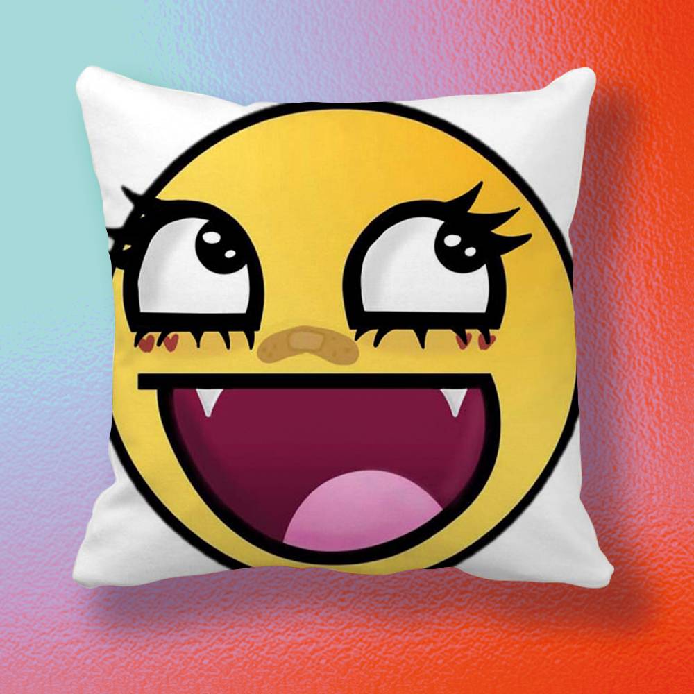 Новая смешная наволочка TrollFace подарок Высококачественная цифровая печать Удивительный яркий рисунок Для дома