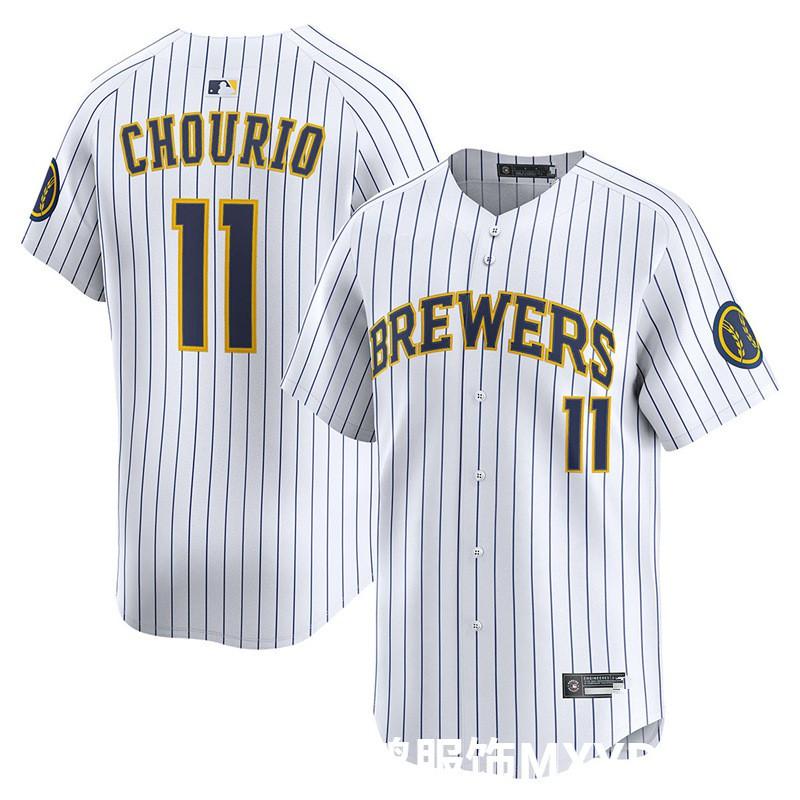 Бейсболка Milwaukee Brewers MLB с вышитым номером 9 UECKER, Белая в полоску, Унисекс, Кепка для фаната