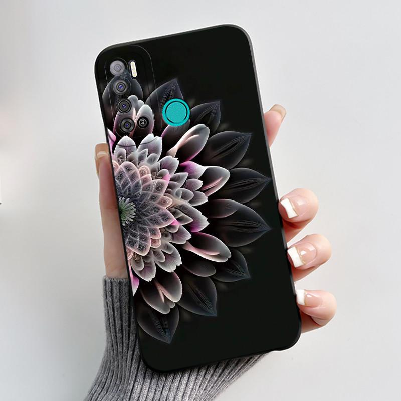 Защитный противоударный мягкий чехол для телефона Tecno LC7/Pouvoir 4/Pouvoir 4 Pro/LC8/Spark Power 2 Черный чехол Уникальный дизайн Обложка
