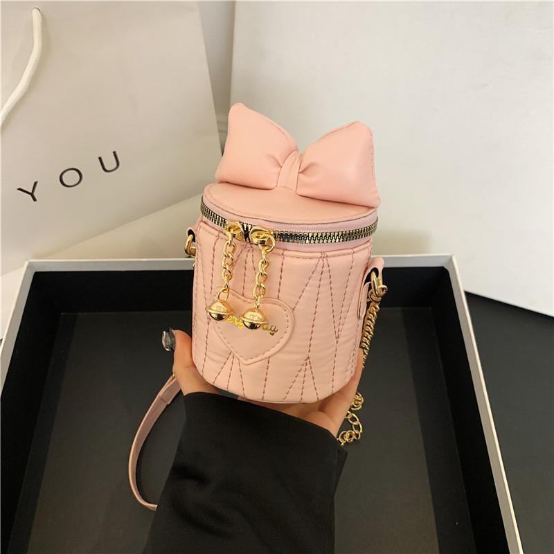 Новая простая и нишевая дизайнерская сумка-цепочка в корейском стиле, модная маленькая женская сумка-ведро, индивидуальная и красивая