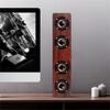 Wooden Soundbar Bluetooth Speaker Music Acoustic System 20W HIFI Stereo Music Surround LED Display Outdoor Speaker With FM Radio