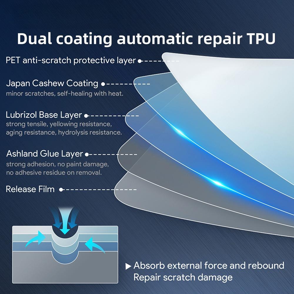 TPU Protective Film for BYD Seal EV 2021-2024 Interior Sticker Scratch Resistant Clear